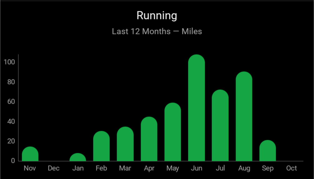 Garmin running data